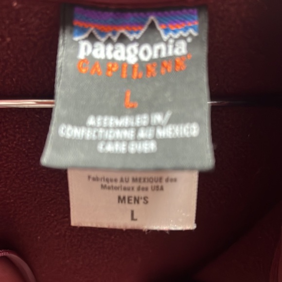 Patagonia Burgundy 1/2 Zip Pullover Size Large - Picture 5 of 8